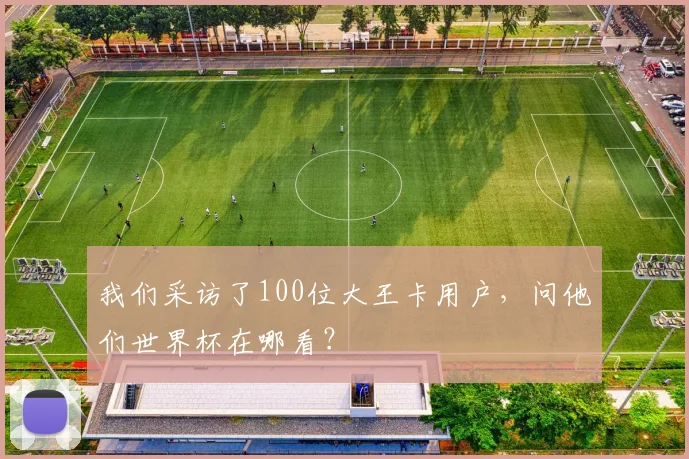我们采访了100位大王卡用户,问他们世界杯在哪看?